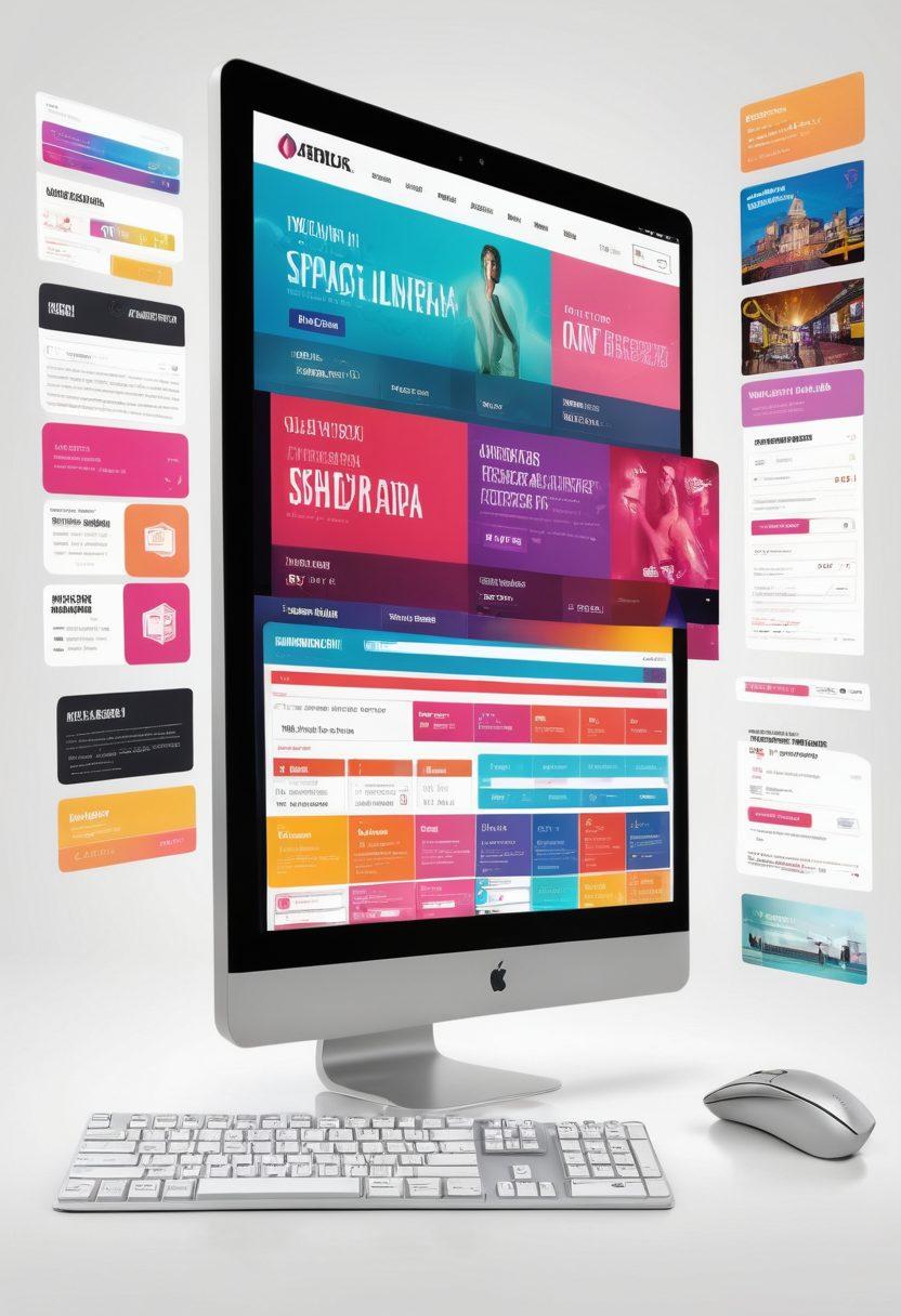 A split image showcasing a digital marketplace with adult entertainment visuals on one side and insurance documents and symbols on the other, illustrating the overlap between these two worlds. Include elements like a computer screen displaying an adult site, alongside a calculator, paperwork, and digital security icons. Make the colors bold and contrasting to emphasize the clash of themes. super-realistic. vibrant colors. white background.